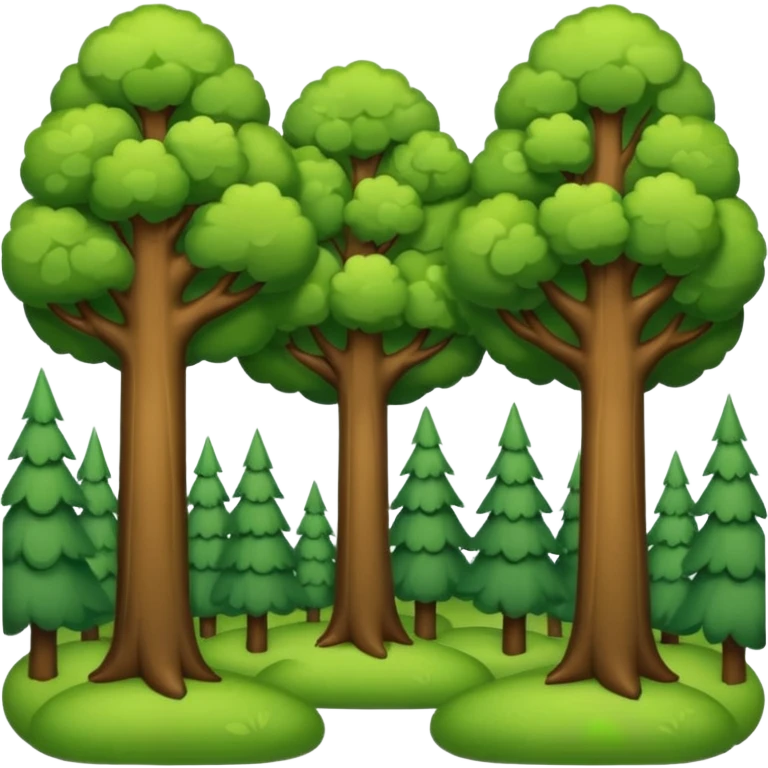 forest with trees emoji