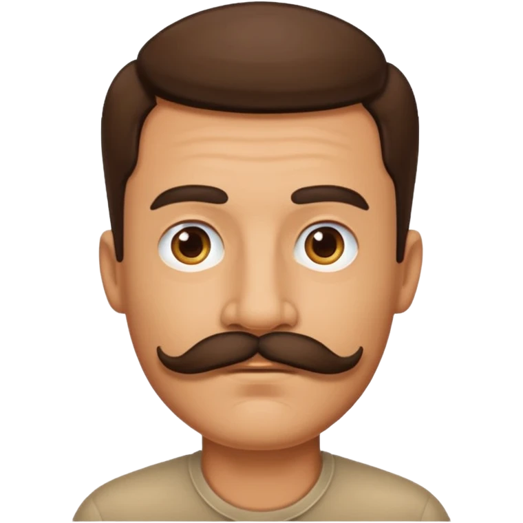 big mustache man emoji