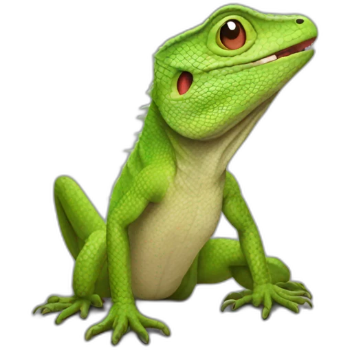 Lizard rap emoji