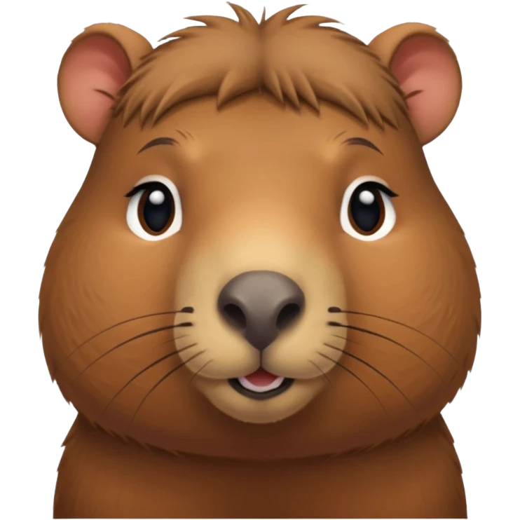 Capibara tierno enamorado emoji