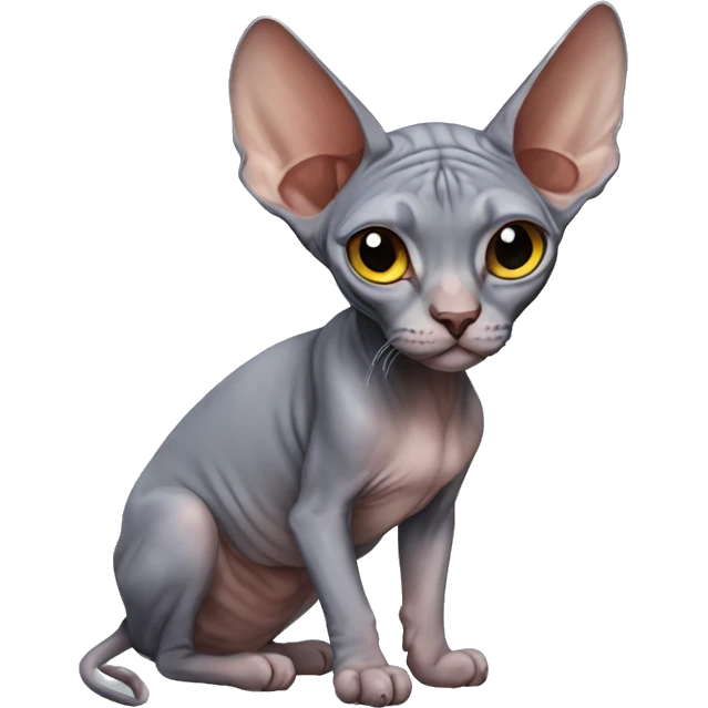 Sphynx full body emoji