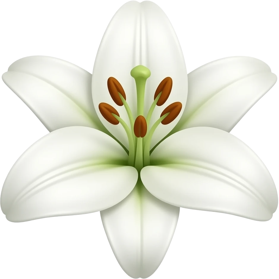 White lily emoji