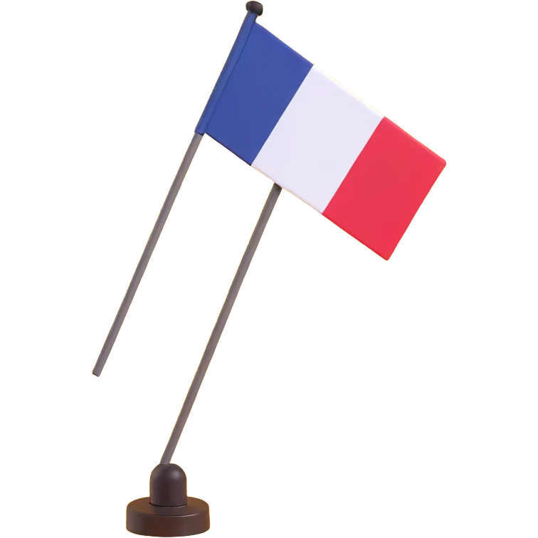 French flag with no entry sign overlay emoji