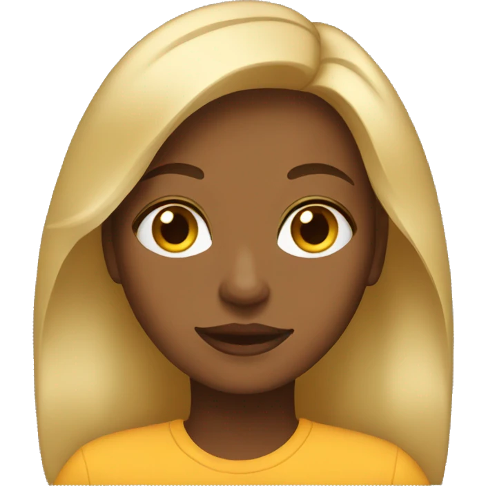 Brown blonde Girl  emoji