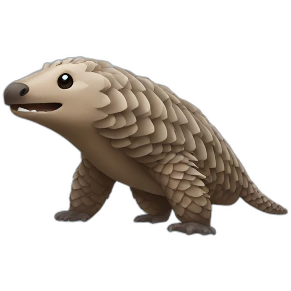 swimming pangolin emoji