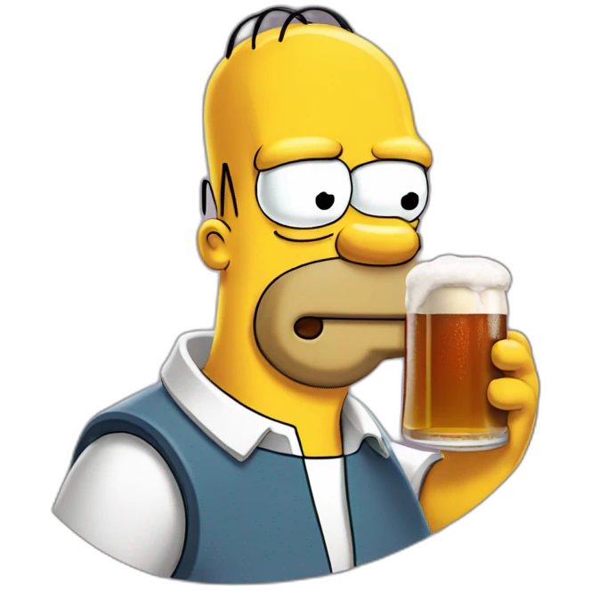 Homer simpson biere emoji