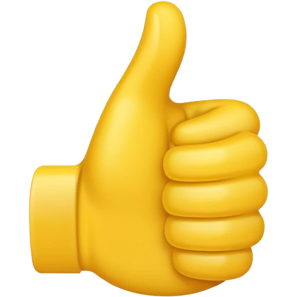 thumbs up emoji, positive and bold emoji