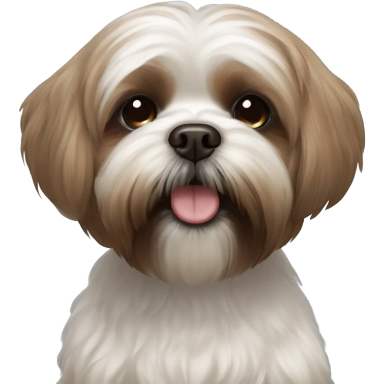 Brown shih tzu bichon  emoji