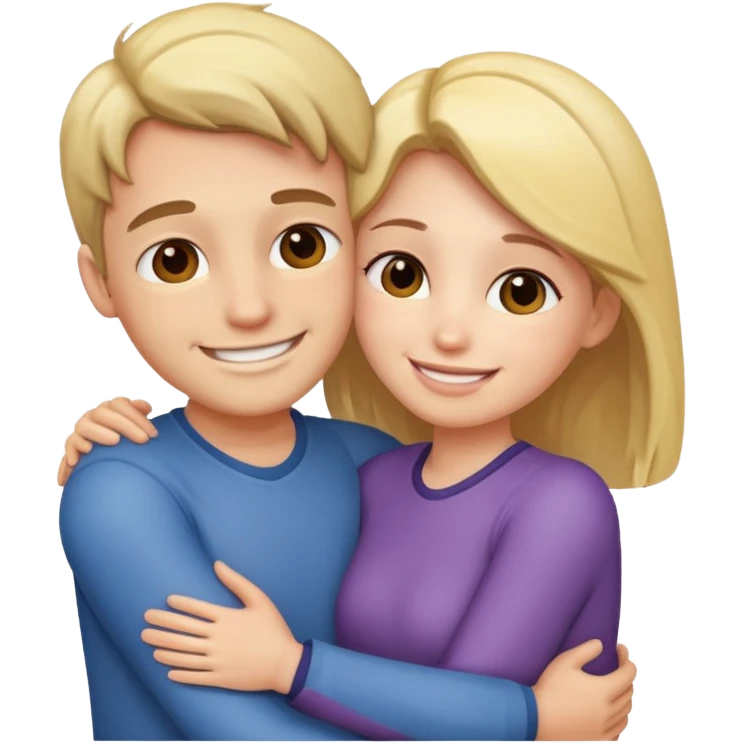 Couples hugging each other  emoji