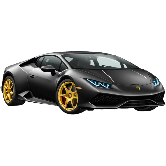 Lamborghini Huracanes, noir emoji