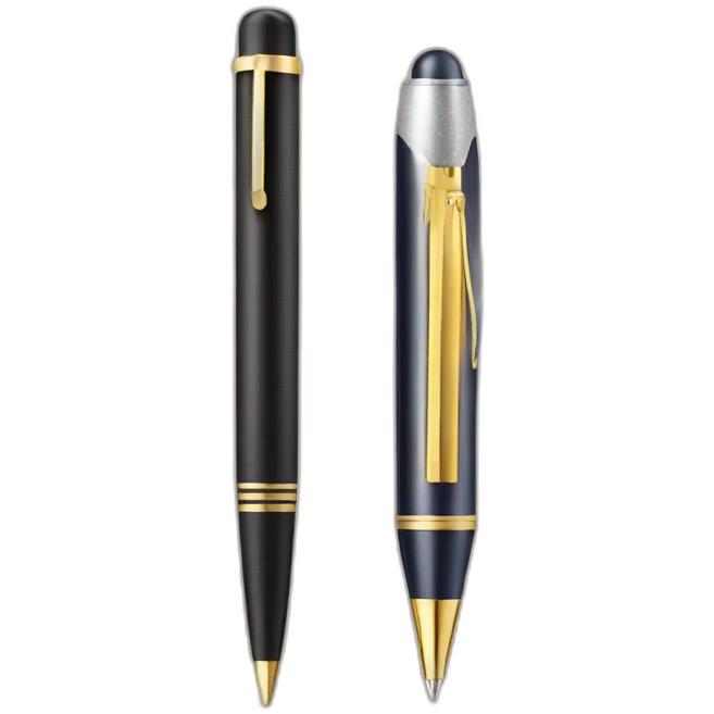 pen and sparkling paper stack emoji