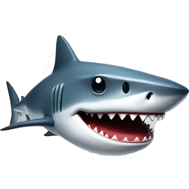 Shark with tophat emoji