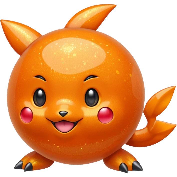 glitter pokemo orange emoji