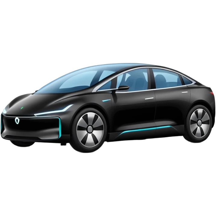 extra big Modern autonomous electric car emoji