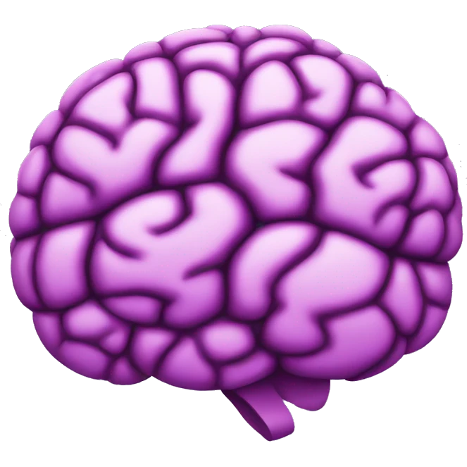 purple brain emoji