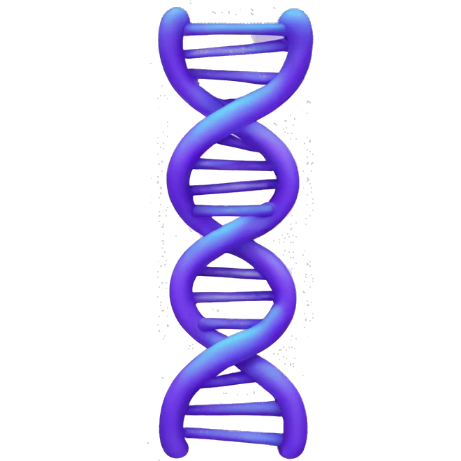 Purple DNA double helix emoji