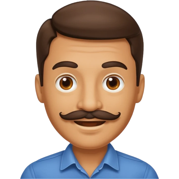 mustache man emoji