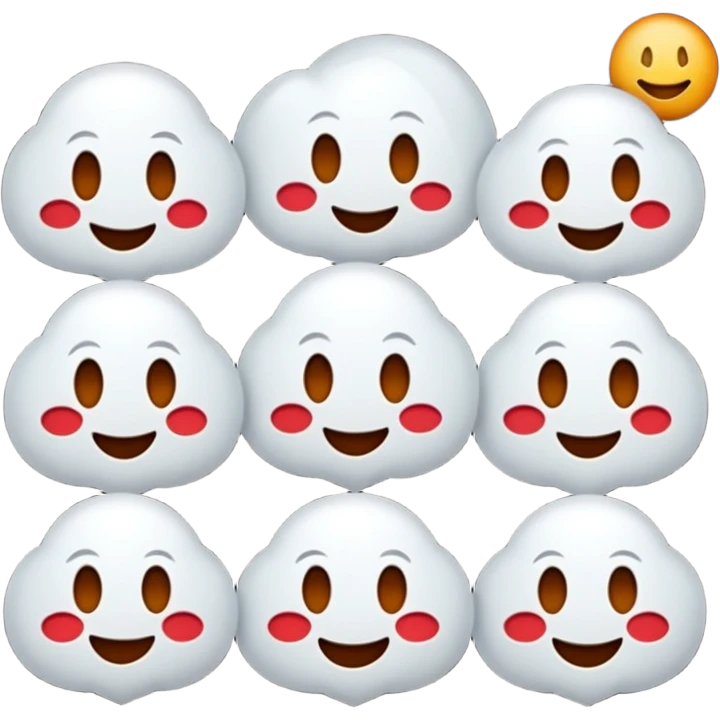 Emojis qui rigole fusionné avec l’emojis fantôme 👻 emoji