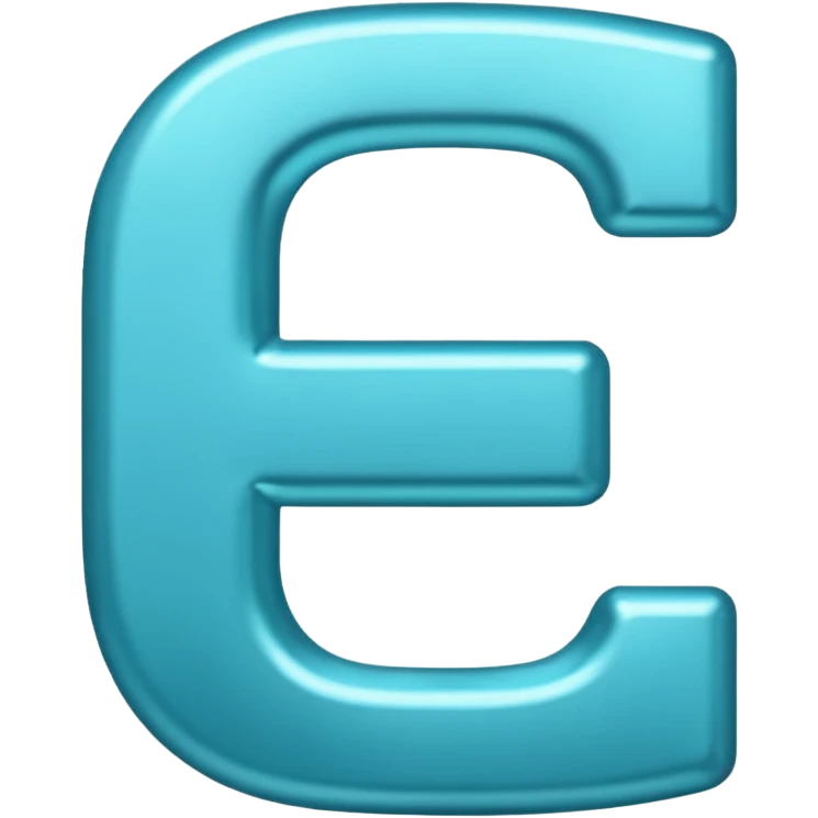 Cyan Letter i emoji