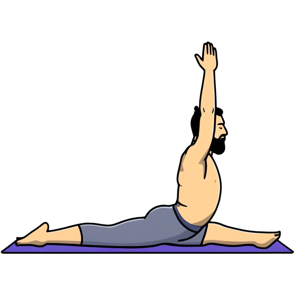 A man doing rehabilitation exercises on a yoga mat emoji