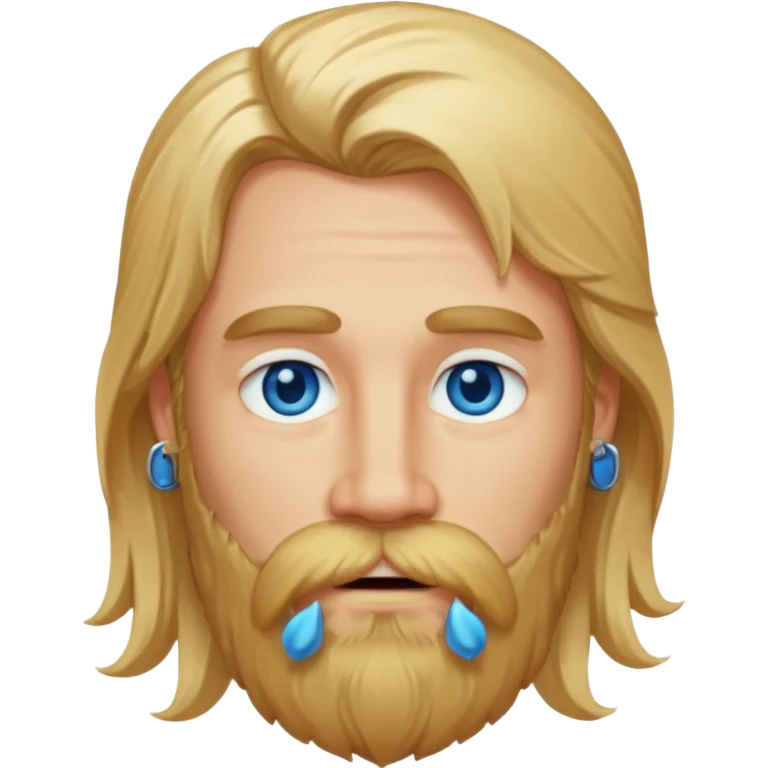 long haired bearded blonde man emoji