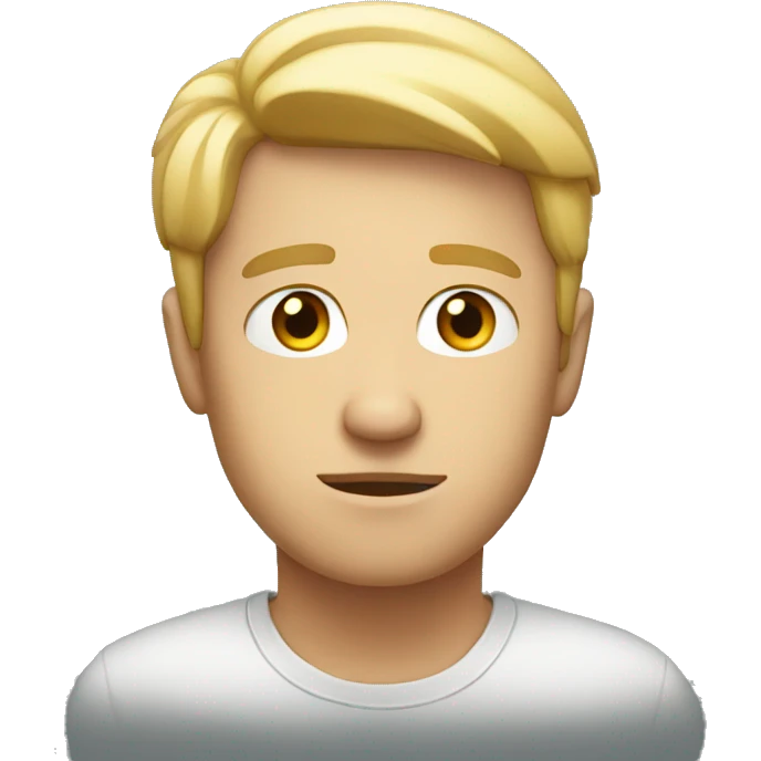 "white guy stares intensely into distance" emoji