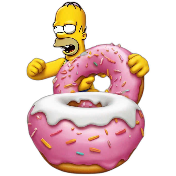 Homer simpson donut emoji
