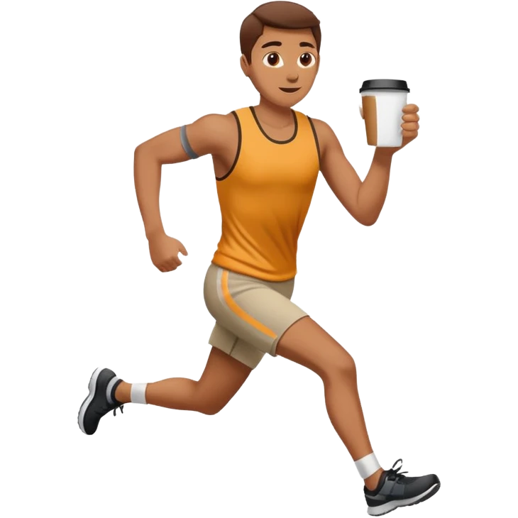 Morning Coffee Runner emoji