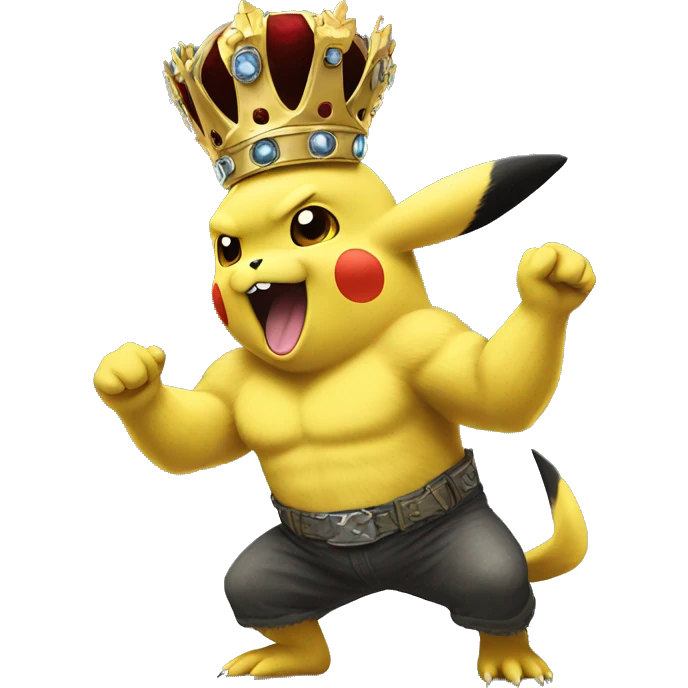 Pikachu as king kong  emoji