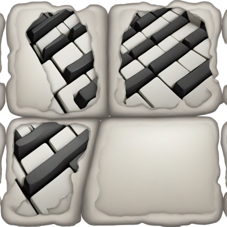 A keyboard that is split in two pieces  emoji