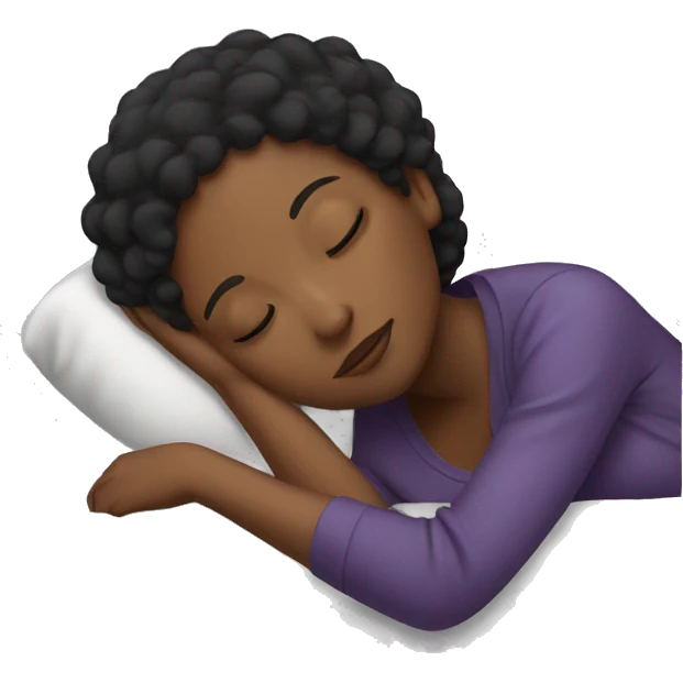 Black women sleeping emoji
