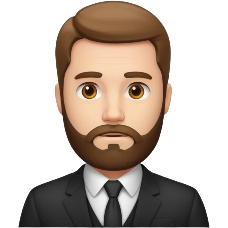 bearded man in a suit emoji