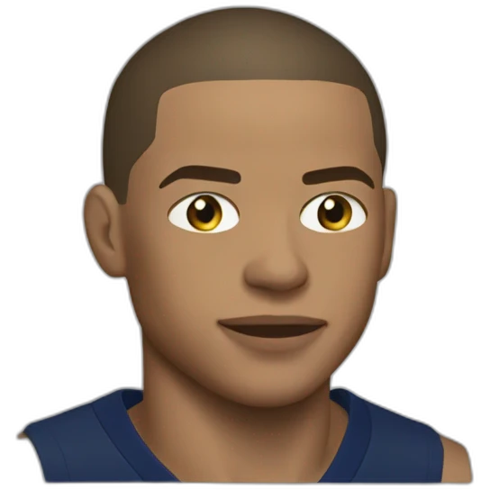 Mbappe boit emoji