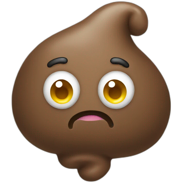 Poop with a hâte emoji
