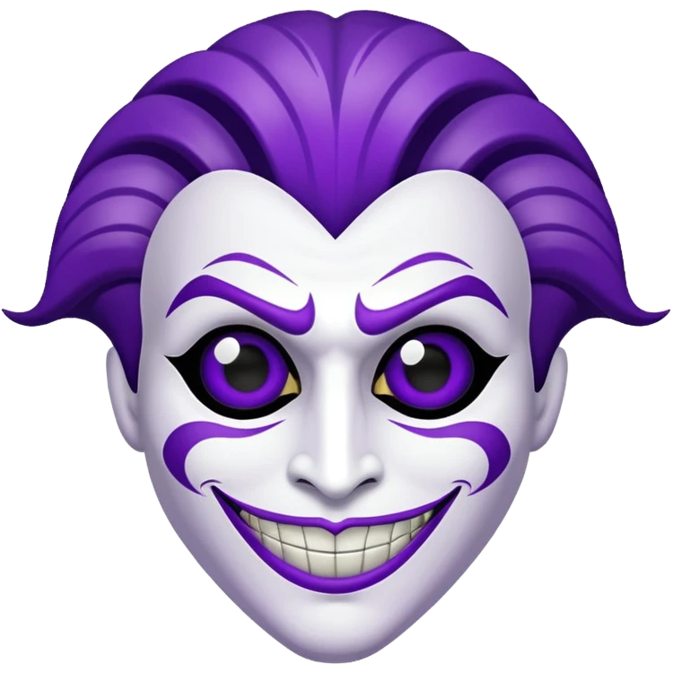 Glitter Purple and White Coringa Card emoji