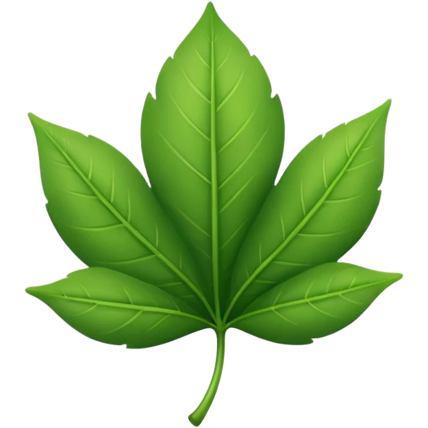 Round leaf emoji