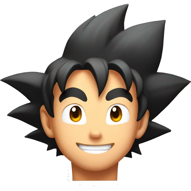 Goku smiling emoji