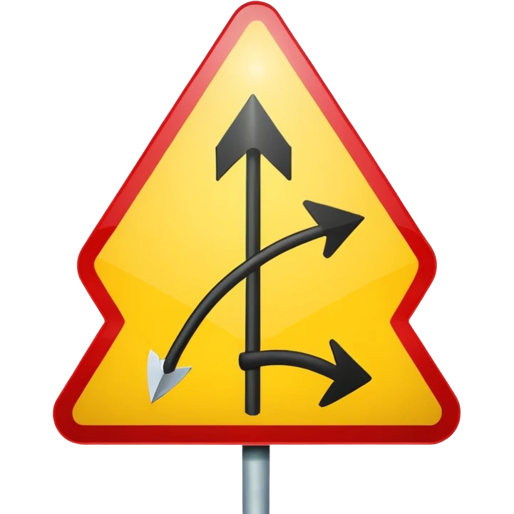road sign-arrow emoji