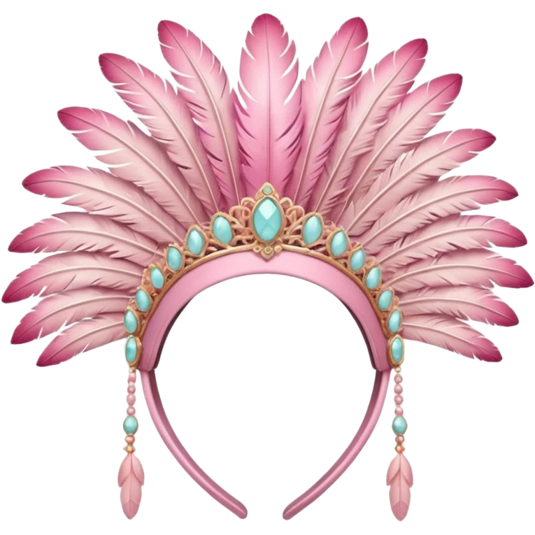 Pink headpiece emoji