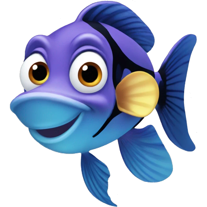 Mickey Mouse Nemo fish emoji