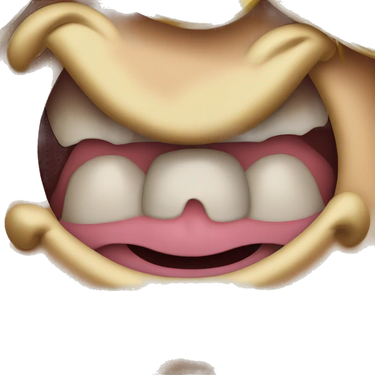 Donald trump biting his lip emoji