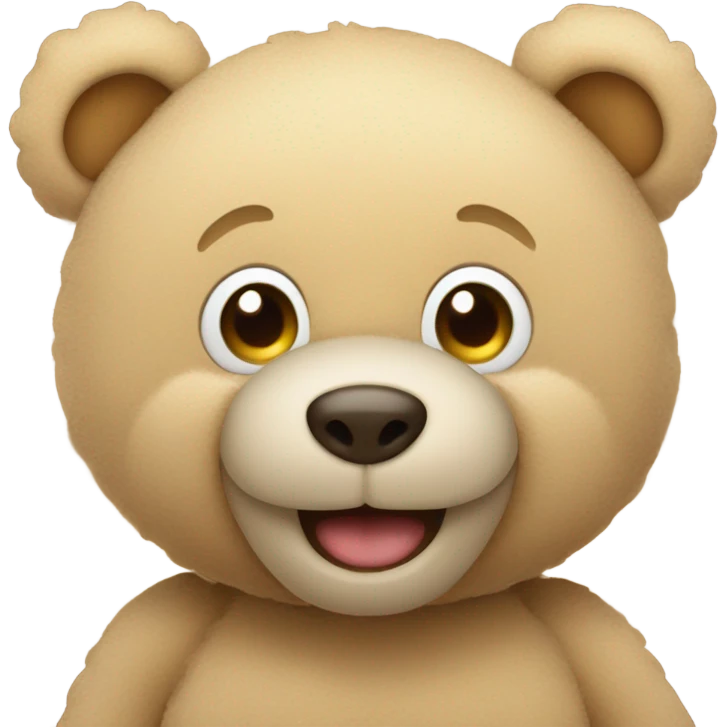 beige teddy bear emoji