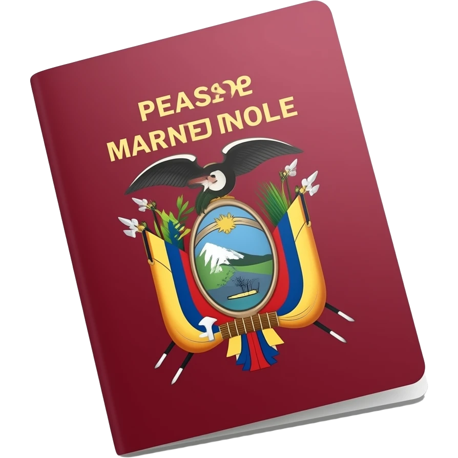 a  red ecuadorian passeport emoji