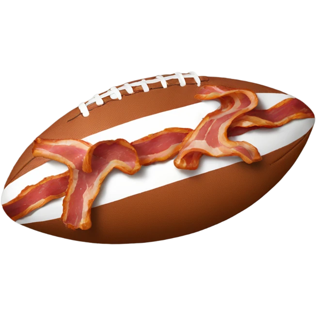 Bacon football emoji