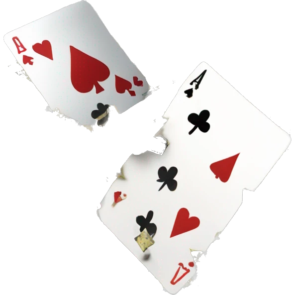 poker cards scatter in space emoji