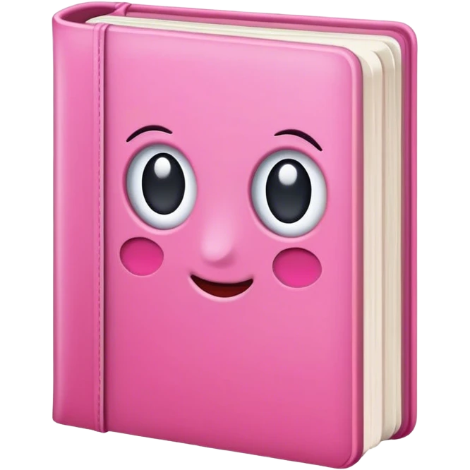 Icone book utilise couleurs rose emoji