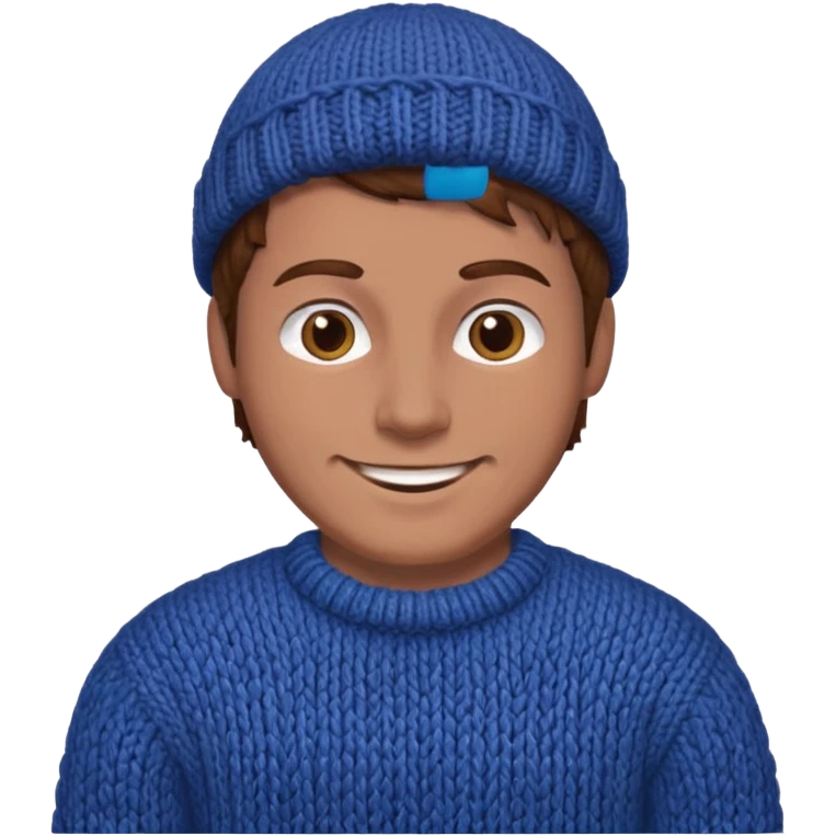 Knitted guy emoji