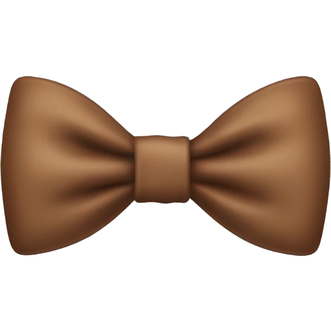Brown bow emoji