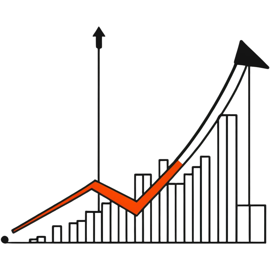 graph showing decline with downward arrow emoji
