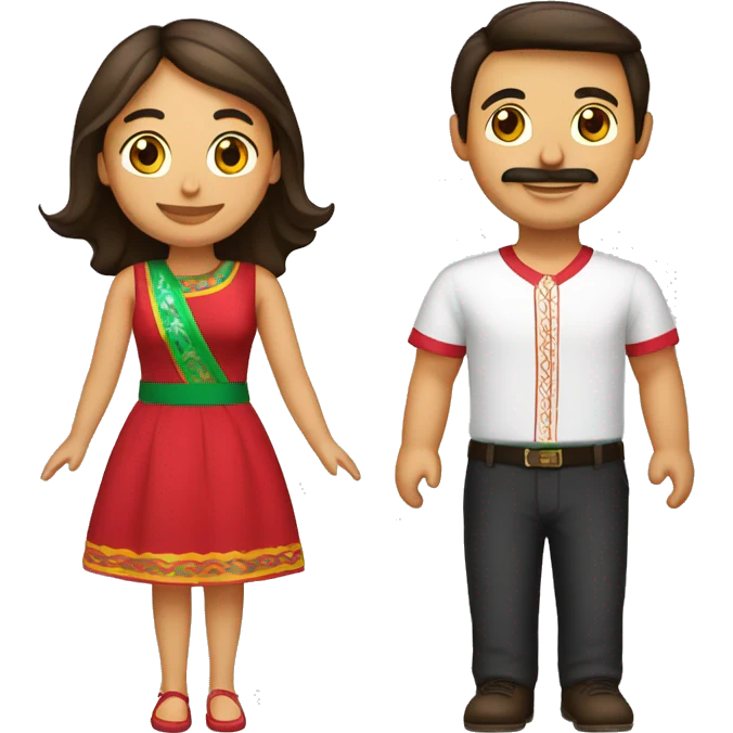 Une portugaise et un mexicain en couple emoji